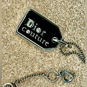 Christian Dior Couture Necklace | Authentic Dior | Black/Silver | RA COA